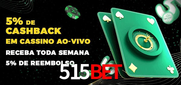 Promoções do cassino ao Vivo 515bet
